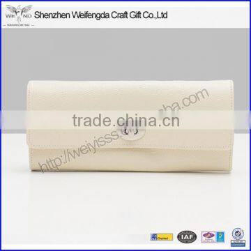 Exquisite Fashion Milk PU Leather Jewelry Organizer Roll photo-2