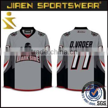 team High Quality Sublimation Ice Hockey Jersey and tops and pants 100% polyester hockey jersey