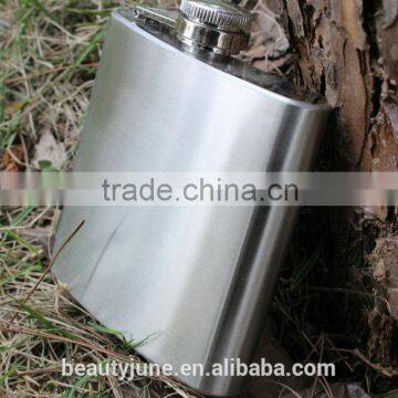 6oz hip flask 201 or 304 usa hot sale stainless steel hip flask wholesale wine bottles hip flasks 2015