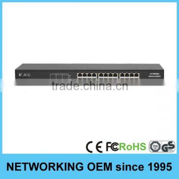 24-Port 10/100Mbps rack mount in wall network switch