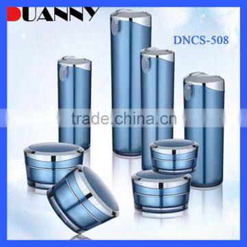 Blue Acrylic Cosmetic Container Packaging,Blue Cosmetic Container