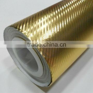 Chrome 3D silver vinyl wrapping film Gold chrome 3D vinyl sticker