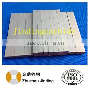 Zhuzhou manufactuer tungsten carbide square wear strips for sand making machine