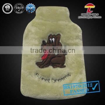 2000ml faux fur hot water bag cover puppies sweat dreams