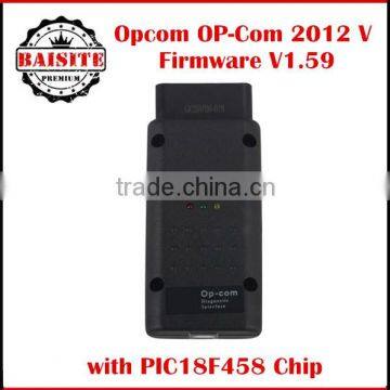 5pcs/lot OP-COM opel V1.59 OPCOM OPEL OBD2 Auto Diagostic Tool For Opel OP-COM Chip V2012 More Stable Than V1.45 free shipping