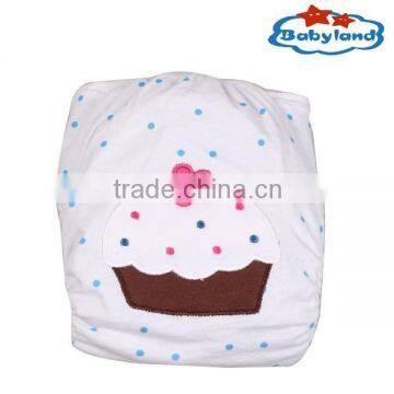 Babyland Baby Cotton Embroidery Charocal Pocket Cloth Diapers photo-4