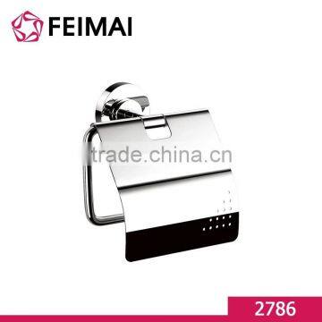 Wall Mounted Hotel Style Toilet Paper Holder With Lid