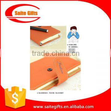 Leather cover notebook with round corners