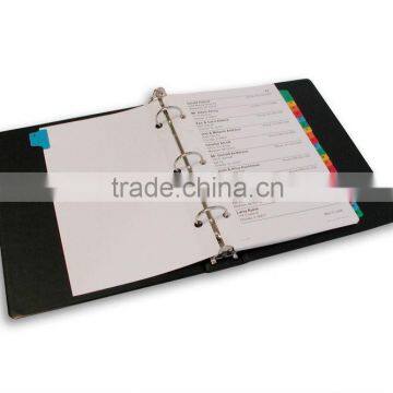 a4 size kraft paper blank notebook cover promotional notebook with colored dividers