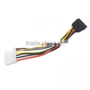 sata cable 15 pin to 4 pin big & 4 pin mini signal light power cable