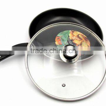 Hot-sale 24 cm Thickness 4mm Cooking Glass Pot Lid & Stainless Steel Glass Cover photo-4