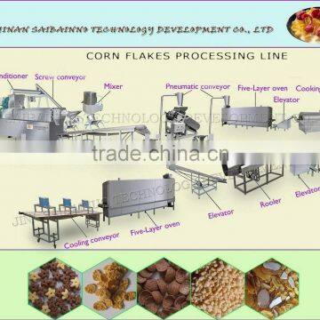 Direct expanded breakfast cereals extrusion line