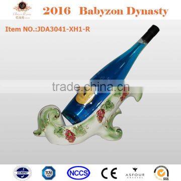 2016 Popular home decore luxury ceramic wine rack shelf