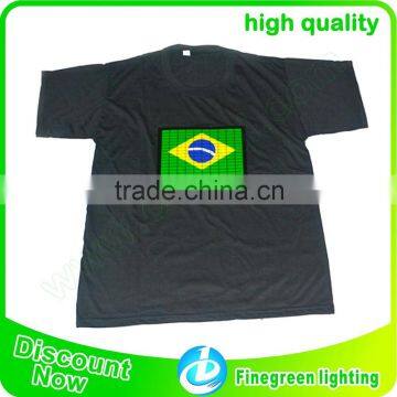 Custom el LED T-shirt/el T-shirt/el Flashing T-shirt photo-3