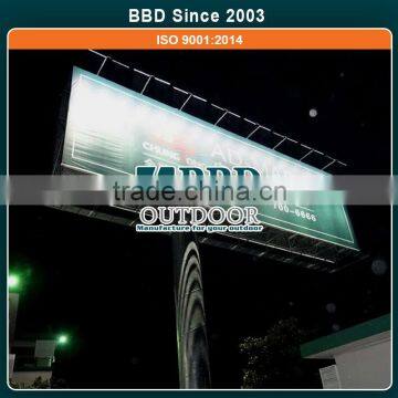 Outdoor cheap advertising cheap steel structure column billboard