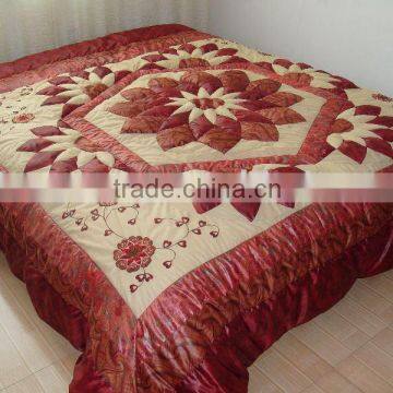 pu fabric puff bed cover