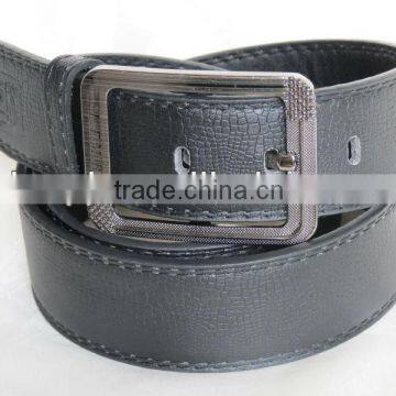 2013 newest wholesale pu leather belts for men with metal buckle