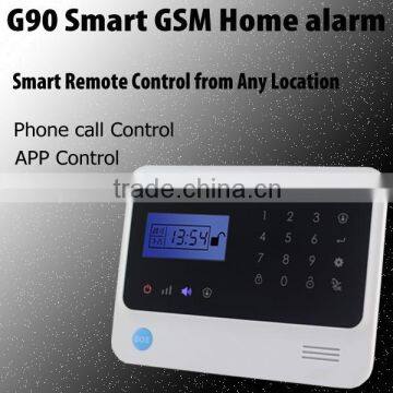 Diy home security alarm system package with curtain PIR sensor and glass break sensor for option