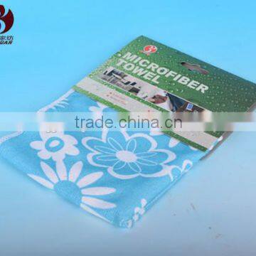 China Wholesale plush microfiber printed stripe towels