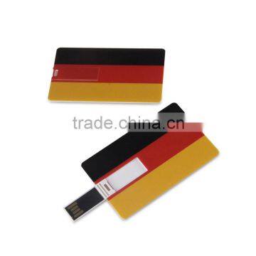 Credit card USB flash 2GB4GB8GB16GB flag Card USB flash drive Custom Solution Full printing LOGO