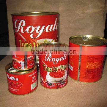 Canned tomato paste/pasta de tomate enlatada