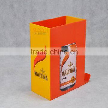 Professional Export Colorful Acrylic Beverage Bottle Display /Acrylic Coffee Can Display Shelf photo-3