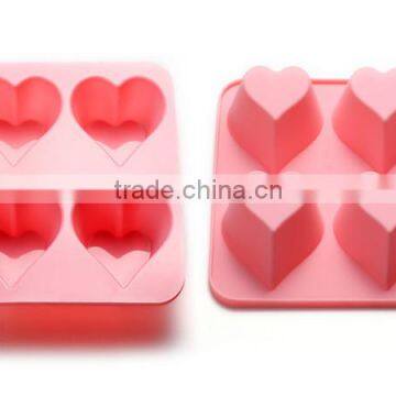 Funny FDA Standard Food silicone human heart cake mold