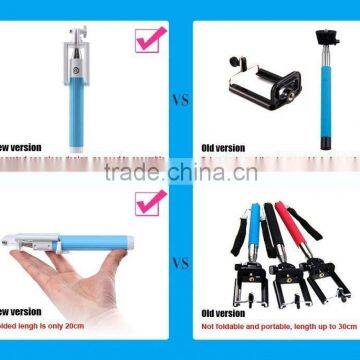 New Colorful Selfie Stick With Bluetooth Shutter Button(HC109)