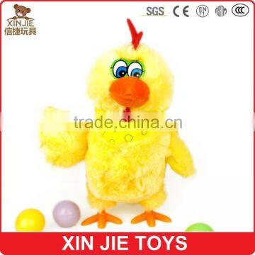 cute plush singing chicken doll talking animal soft toy custom made stuffed musical animal toy