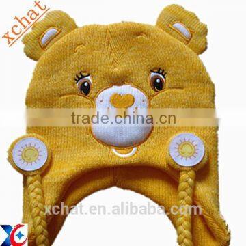 Industrial and Trading Company tassels and ears knitted Bear hat