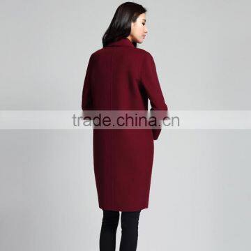 Women's Single-Breasted Wool Cashmere Spring Winter Coat OEM ODM Type Clothes Factory Manufacturer Guangzhou photo-3