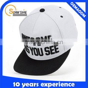 Custom flat brim snapback cap,cheap hip hop cap snapback hats accept small quantity                        
                                                Quality Choice