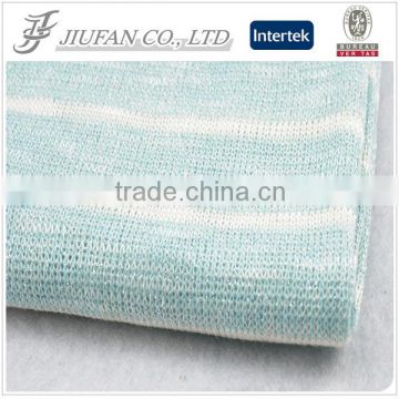 Jiufan Textile fancy cut and sew viscose poly lurex with span knit fabric