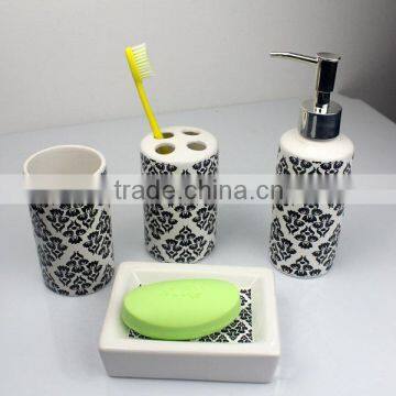 Customized printing ceramic bathroom sets