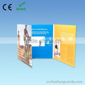 Insurance presentations 7 inch lcd screen greeting card