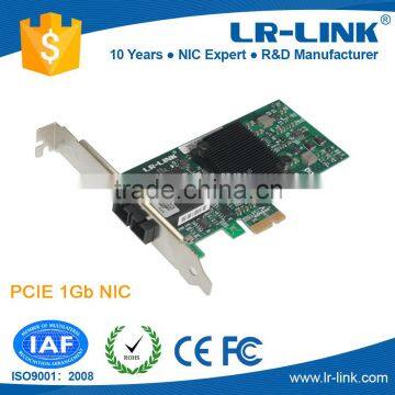 PCIe x1 1000Base-LX SC Port SM Fiber NIC Card(Intel 82572 Based)
