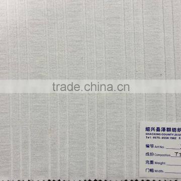 Polyester rayon Spandex ottoman Coarse Knit Rib fabric for garments
