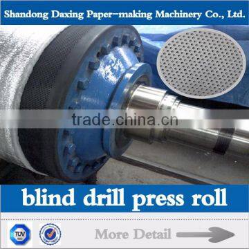 blind drilled press rubber roll in paper making machine