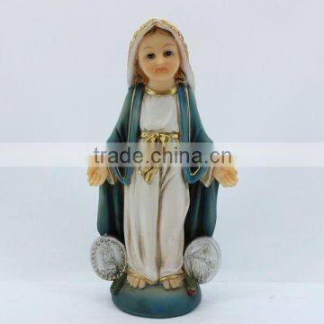 Chinese Supplier Polyresin Virgin Mother Catholic Statues For Sale photo-4