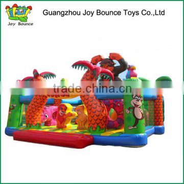 monkey inflatable castle parks,hot jungle animals inflatable parks for sales