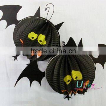 Classic Paper Decoration Halloween Decoration 2014 Spider And Pumpkin Pattern Halloween Lantern for kids holloween