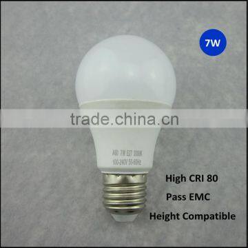 50 Watt incandescent bulbs hotel wall lamp 7W Dimmable E27 LED bulb