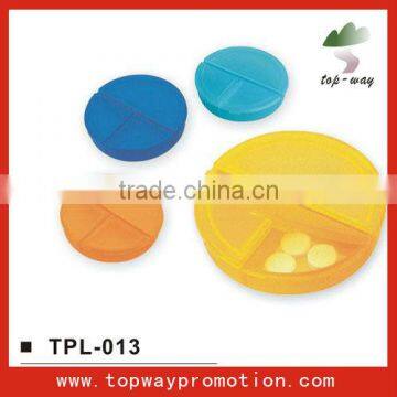 hot promotion rond pocket size pill box