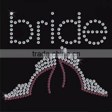 cheap rhinestones design of bride high heel