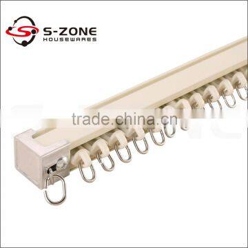 Modern curtain holder design plastic runners sliding curtain track