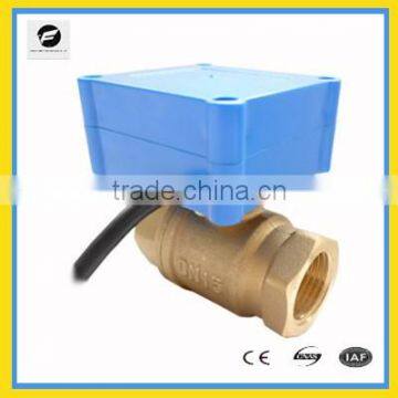 CWX-10 2 way electric valve, motor control valve for HAVC system brass smaller size brass valve