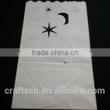 Wax table decoration candle bag paper holder with the certificate of EN71