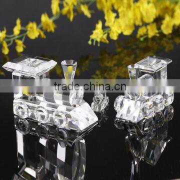 Customized size crystal model aircraft transparent toy train 3d scale model train for kids' gifts and home decoration