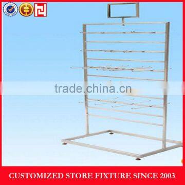 Four trays stainless steel sock display rack for shop