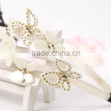 Novelty design butterfly shaped elastic cellulose acetate hair band